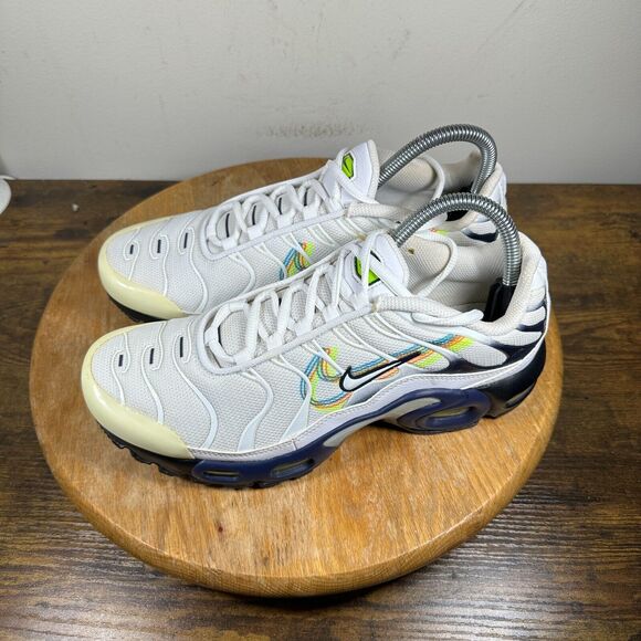 Nike Air Max Plus White Layered Swoosh Women's Size 8.5 Shoes DV7140-100 - Picture 3 of 9